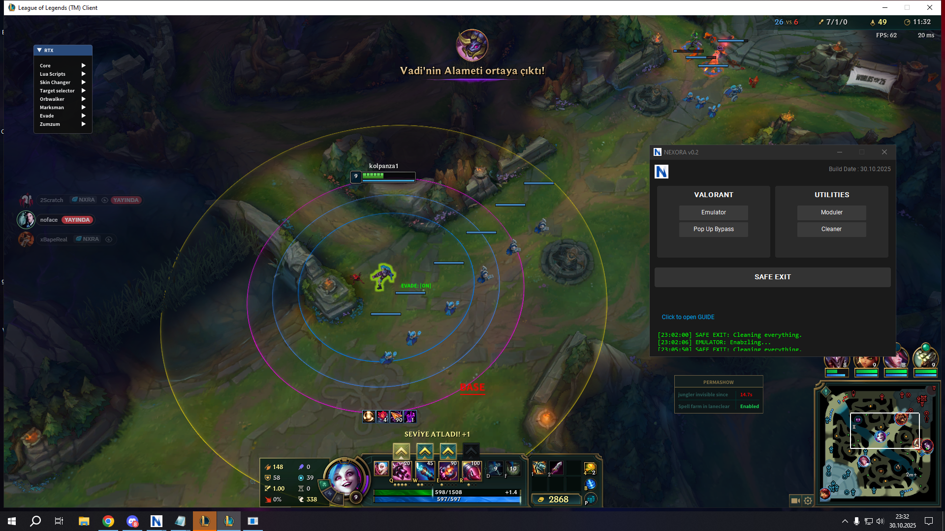 Nexora Emulator Kanıt